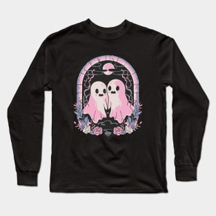 Cute Ghost Couple Long Sleeve T-Shirt